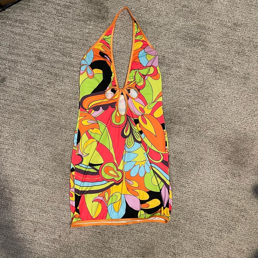 Size 4 JADED LDN multicolor mini dress